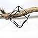 Rustic Style Freestanding Hanging Metal Tillandsia Air Plant Rack Holder Black Bronze 3.15inches x 3.15inches Height Quadrilateral Cube Shape Geometric (black) No Plants