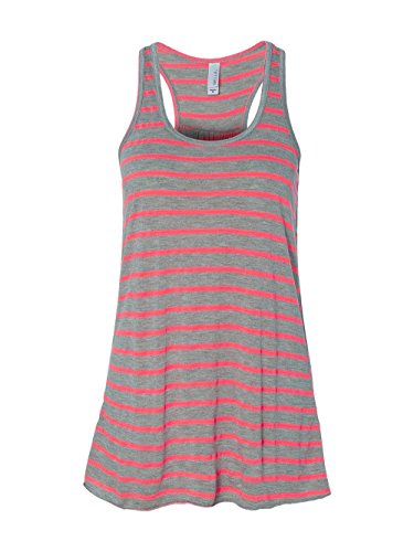 Bella + Canvas Womens 3.7 oz. Flowy Racerback Tank (B8800) -STR ATH HT/N -XL