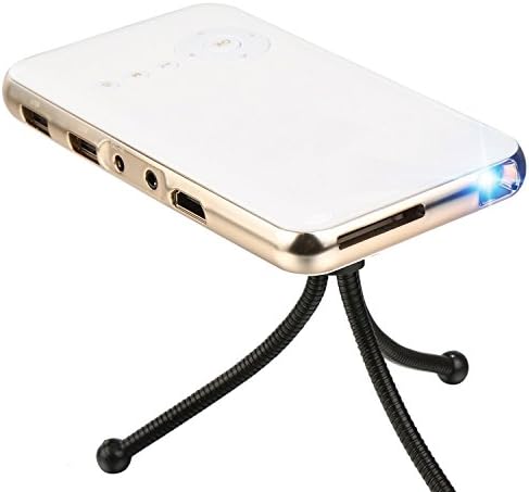PowerLead Gypo PL-M6 Android 4.4 WiFi 1080P HD LED Pocket Projector with Tripod and 5000mAh Built-in Rechargeable Battery