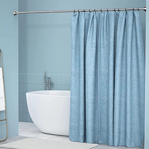 Barra de Cortina Baño, Barra de Cortina de Ducha Extensible 100-170cm,Barra De Cortina De Baño Acero Inoxidable Antideslizante,Cortinero Baño Sin Perforaciones,Para Balcones, Armario