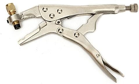 Drillpro Air Conditioner Refrigerant Recovery Refrigeration Tube Steel Locking Plier Hand Tool