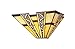 Chloe Lighting CH33226MI12-WS1 Tiffany-Style Mission 1 Light Wall Sconce 12-Inch Wide, Multi-Colored