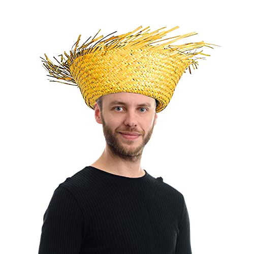 Funny Party Hats Beachcomber Hat – Hawaiian Luau Hat – Farmers Hat