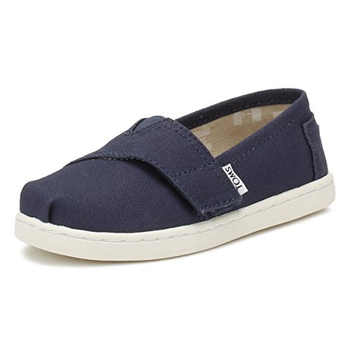 TOMS Unisex Kinder Alpargata Flache Slipper, MARINEBLAU, 19.5 EU