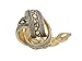 JanKuo Jewelry Two Tone Bali Antique Style Knot Clip On Earrings