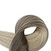 Easyouth Sew in Hair Extensions Human Hair Color 8 Light Brown to 60 Platinum Blonde Remy Hair Weft Hair Bundles Full Head for Women 22 Inch 100G
