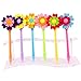 SunAngel Originality Fashion Designed Flower Windmill Pen，Cute Creative Stationery and Office Supplies, 0.7mm Black Ink (6PCS)