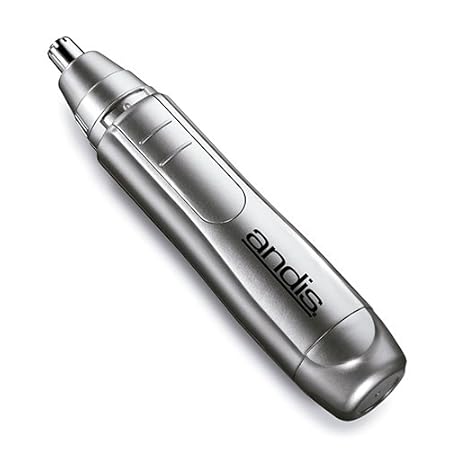 Andis NT-1 Cordless Grooming Trimmer for Ear and Nose (Silver)