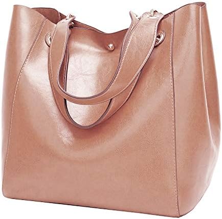 Molodo Womens Satchel Hobo Top Handle Tote Leather Handbag Designer Shoulder Purse Bucket Crossbody Bag