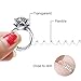 Ring Size Adjuster,Silicone Ring Guard,Rubbery Transparent Clear Ring Sizer for Any Loose Rings