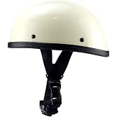 Woljay Motorcycle Half Helmet Beanie Cruising Skull Cap Small Helmets for Motorbike Scooter Chopper Moped Scooters Electric DOT