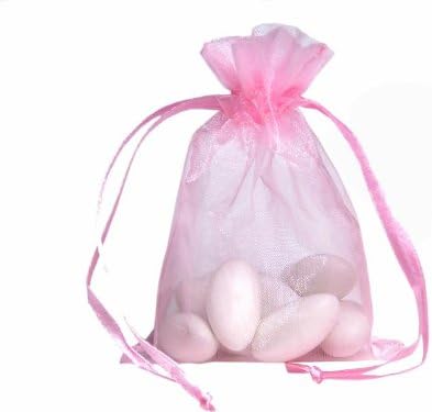 10 Pcs (4in x 6in) Organza Bags Wedding Pouches Jewelry Packaging Bags, Shower favors Sachets (4in x 6in)
