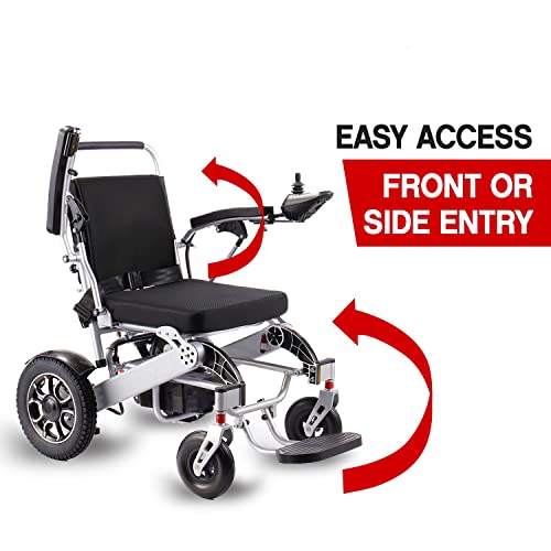 Electric Wheelchairs for Adults Weatherproof, Foldable Sturdy Dual