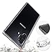 for Samsung Galaxy Note 10 Plus Case Clear Slim Tempered Glass Transparent Back Shockproof Rugged Hybrid Case Cover [VVUP] 6.8