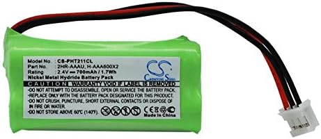 vintrons Replacement Battery For PHILIPS SE105, Xalio 300, DECT 2154, DECT 215 Trio