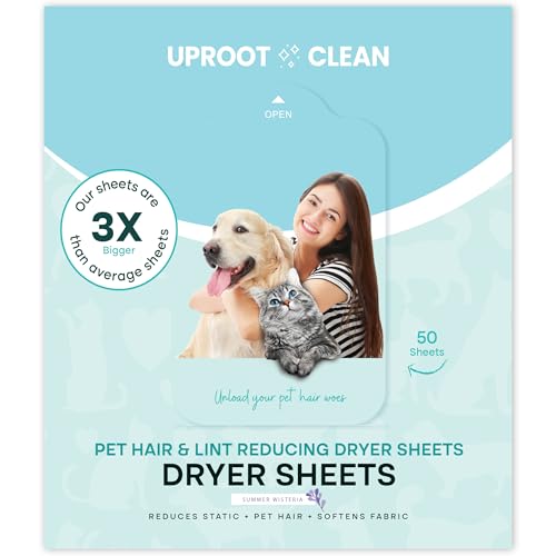 Uproot Clean Pet Hair Dryer Sheets