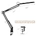 ToJane LED Architect Desk Lamp,9 Modes Dimmable Soft/Bright Light,Metal Swing Arm Clamp on Table Lamp for Task/Reading/Drafting
