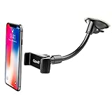 Cuxwill Windshield Car Mount Holder, 360 Degree Rotating Flexible Gooseneck Phone Holder Cradle For iPhone 7Plus/7 6s Plus/6 5 And More