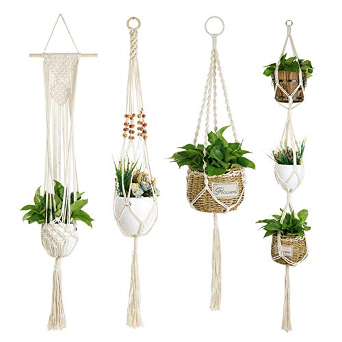 Buy Generic Handmade Cotton Hanging Planters Indoor Outdoor Wall