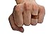 BULZi Wedding Bands, Massaging Comfort Fit Premium Silicone Ring with Airflow, Men's 8mm Classic Dome Design, Breathable Flexible Work Safety Comfort (Teak Size 11)