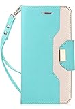 iPhone 8 Plus / 7 Plus Wallet Case, ProCase Flip Fold Card Case Stylish Slim Stand Cover with Wallet Case for Apple iPhone 8 Plus/iPhone 7 Plus -MintGreen