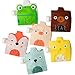 Reusable Food Pouch for Homemade Organic Baby Food Refillable Squeeze Pouches with Leak Proof Double Zipper BPA Free Self Standing Country Animals 6 Pack