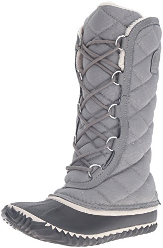 SOREL Women's Out N About Tall Snow Boot, Grey, 7.5 D US SOREL Women's Out N About Tall Snow Boot, Grey, 7.5 D US