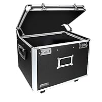 Vaultz VZ01270 Locking Mobile File Chest, Letter/Legal, 14 3/8 in x 17 3/8 in x 15 in, Black