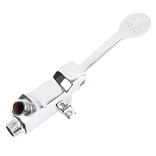 GZYF Single Floor Mount Foot Pedal Water Valve, Single Faucet Basin Floor Pedal Hospital Laboratory Foot Switch Tap