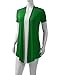 ALL FOR YOU Women's Soft Drape Cardigan Short Sleeve Green Large