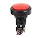 uxcell Red LED Lamp 37mm Button Dia Round Push Button Switch for Arcade Video Game