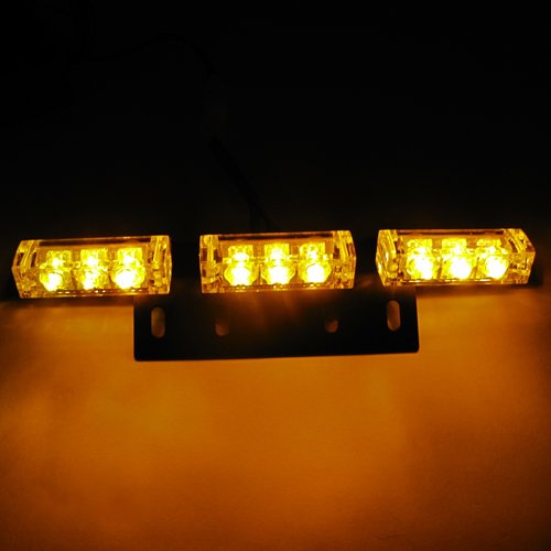 Amber Emergency 54-LED Snow Plow Truck Car Strobe Warning Light Flash Mode