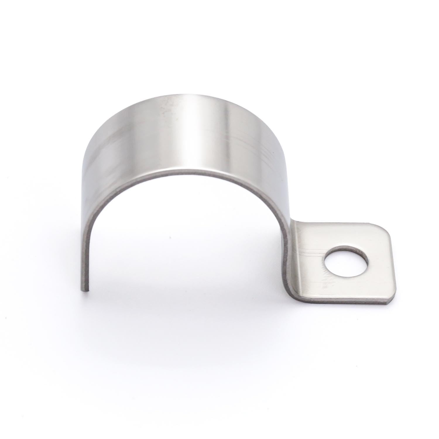 MgcTolBox Pack of 20 mounting clamps, V2A stainless steel pipe clamp, hose buckle, pipe holder, metal cable clamps for max. pipe diameter 25 mm