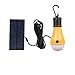 AIYEGO Portable Solar Light Bulb, Dimmable 165LM Solar Powered Lights Emergency Lights with 1000mAh Rechargeable Battery for Outdoor, Hiking, Camping, Tent, Home, Chicken Coop (Yellow)