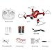 SYMA X22W Mini Drone with Camera Live Video FPV Pocket Drone for Kids and Beginners, RC Quadcopter with App Control, Altitude Hold, 3D Flips, Headless Mode and Bonus Battery, Red