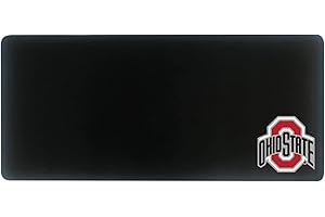 OTM Essentials Ohio State University Classic Cloth Desk Mat, Durable Office Supplies, Non-Slip Base, Responsive Desk Pad with Smooth Cloth Surface, Black