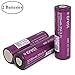 M&A BD Electronics Purple Series IMR21700 3700mAh 30A 3.7V Rechargeable High Drain Flat Top Li-ion Battery (2-Pack) Replacement for 21700 Batteries