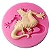 FOUR-C Silicone Cupcake Mold Dragon Cake Embossing Mould Color Pink