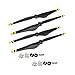 2 Pairs Inspire 1 1345s Quick-Release Propellers with Adapters for DJI Inspire 1 V2.0 (Yellow Strips)