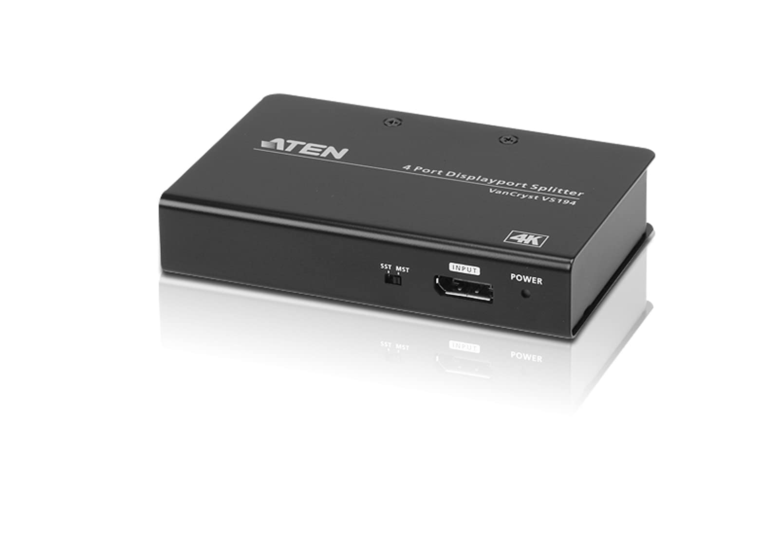 ATEN True 4K 2-Port DisplayPort Splitter VS192, 4096 x 2160/3840 x 2160 @ 60 Hz, Supports MST/Extend Mode and SST/Split Mode*, UK, #1 KVM Market Leader