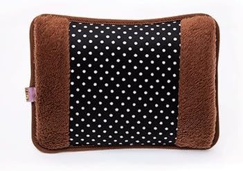 Wave Point Black Electric Hot Water Bag Charging Explosion-proof Electric Appliance Plush Double Hand in Warm Hand Electric Warming