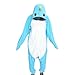 WOTOGOLD Animal Cosplay Costume Narwhal Unisex Adult Pajamas Light Blue Small
