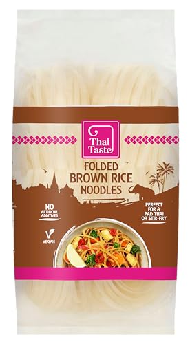 THAI TASTE Folded Brown Rice Noodles, 200 GR
