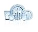 Chinet Cut Crystal Clear Plastic 10 inch Plates 20ct (2 Pack - 40 plates total)