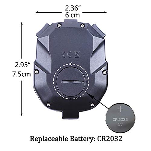PULIVIA Stopwatch 30 Lap Split Memory Digital Sports Stopwatch Countdown Timer 12/24 Hour Clock Alarm Calendar with Pace Mode 3 Rows Display Large Screen Water Resistant Battery Included for Sports - Thumbnail 3