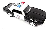 1967 5-inch Kinsmart Chevy Camaro Z28 Black & White Police 1/37 Scale with Pullback Action