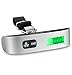 Fosmon Digital Luggage Scale, LCD Display Backlight Temperature Baggage Scale with 110lbs Capacity, Portable Stainless Steel Hanging Luggage Weight Scale with Tare Function for Travelers - Silver