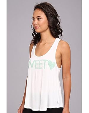 BCBG Generation Sweet Heart Sleep Tank White Large