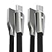 Alyee USB Type C Cable, 2 Pack 6FT+6FT USB C to USB A Charger Cable with LED Light Gaming USB C Cable Fast Charging Cord Compatible with Samsung Galaxy Note 8, S8, S8 Plus, S9,S9 Plus, LG G6 G5- Black