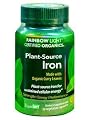Rainbow Light - Certified Organic Plant-Source Iron - 50 Vegetarian Capsules